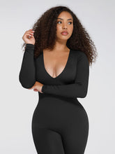 SculptCurve Long Sleeve Jumpsuit - Black